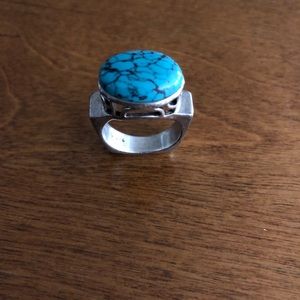 Sterling silver and turquoise SILPADA ring